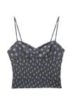 Топ PULL&BEAR STRAPPY FLORAL , Dark Blue - фото 6