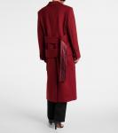Пальто из шерсти и кашемира Ferragamo, Bordeaux - фото 3