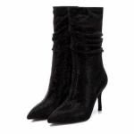 Женские черные сапоги на каблуке Xti - фото 4