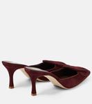 Замшевые туфли maysale 70 Manolo Blahnik, красный - фото 3