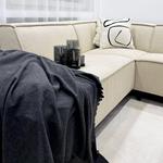 Уютное одеяло Zollner, 130x170 см, серый - фото 3