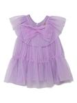Платье Pinko Kids из тюля с бантом, фиолетовый - фото