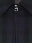 Клетчатый бомбер на молнии JIL SANDER, синий - фото 3