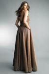 Вечернее платье без рукавов Basix Black Label, Bronze - фото 2