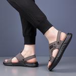 Пляжные сандалии мужские черные EGCHI, серые - фото 4