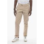 ID Эластичные хлопковые брюки-чиносы Corneliani, Beige - фото