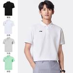 Мужская поло LINING, черный - фото 11