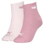 Носки 2 шт Puma Scallop Edge Quarter, розовый - фото