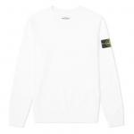 Толстовка garment dyed crew neck sweatshirt 'white' Stone Island, белый - фото