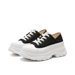 Женские черные повседневные туфли низкие ST&SAT, черные (верх из кожи) - фото 8