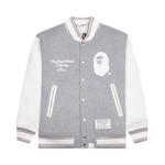 Куртка BAPE Varsity Jacket, Grey - фото
