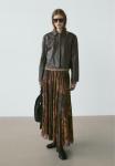Юбка Massimo Dutti Maxi skirt, Brown - фото 2
