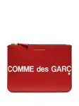 Кошелек с логотипом Comme Des Garçons Wallet, красный - фото