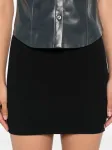 Вязаная юбка мини Nanushka, черный - фото 5