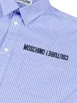 Рубашка в полоску Moschino Kids, синий - фото 3