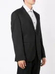 Однобортный пиджак BOSS, черный - фото 3