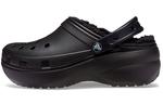 Шлепанцы и сланцы Crocs Classic Platform Lined Clog 'Black' Women's - фото