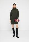 Платье VILA VIHANNA ROLLNECK , Forest Night/Dark Green - фото 2