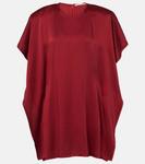 Мини-платье из драпированного джерси Stella Mccartney, цвет ruby - фото