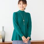 Свитер с баской Lobjie, цвет Green - фото