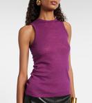 Майка из кашемира и шелка Saint Laurent, Violet - фото 5