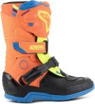 Мужские молодежные ботинки Alpinestars Tech 3s, синий/желтый/оранжевый - фото