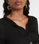 Кардиган рельефной вязки Tom Ford, черный - фото 4