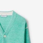 Свитер детский Burberry, зелено-синий - фото 5