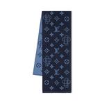 Шарф с монограммой Vivienne Louis Vuitton, синий - фото