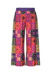 Брюки TILE PRINT WIDE Ulla Popken, фиолетовый - фото 7