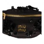 Сатиновый клатч мини women's black MIU MIU, Box(Set+Box) - фото 3