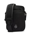 Сумка мужская Boss через плечо с логотипом, черный - фото