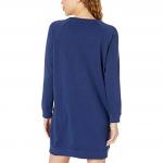 Левис Женское платье с длинными рукавами синее Левис - фото 3