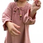 Платье Anne для девочки в розовом цвете VIGNETTE - фото 2