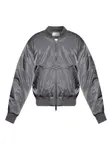 Стеганый бомбер на молнии Officine Generale, серый - фото