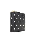 Кошелек Comme des Garçons Dots Printed Leather Zip, черный - фото 3