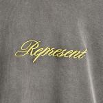 Толстовка с капюшоном и логотипом Represent, серый - фото 3