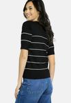 Футболка LolaLiza STRIPED SHORT-SLEEVE, Black - фото 3