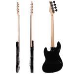 Басс гитара Glarry Black GJazz Electric Bass Guitar + 20W Amplifier - фото 3