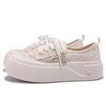 Кроссовки SNXR Skateboarding Shoes Women's Low-top Beige, бежевый - фото 4