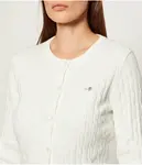 Кардиган Slim fit Gant, белый - фото 4