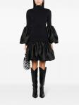 Marques'Almeida платье миди с баской, черный - фото 2