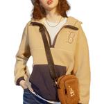 Вельветовая куртка унисекс экрю MLB - фото 4