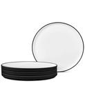 Набор из 4 обеденных тарелок Colortex Stone Stax Noritake, Black - фото