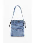 Женская джинсовая сумка-тоут Medium Desigual, синий - фото