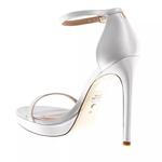 Сандалии nudist disco Stuart Weitzman, белый - фото 4