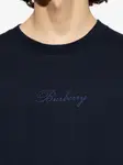 Футболка с вышивкой Burberry, синий - фото 5