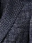 Клетчатый пиджак на пуговицах Santaniello, синий - фото 3