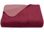 Мягкое одеяло Zollner 00000047, бордо - фото
