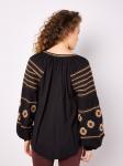 Блуза Apricot Aztec Embroidered, черный - фото 5